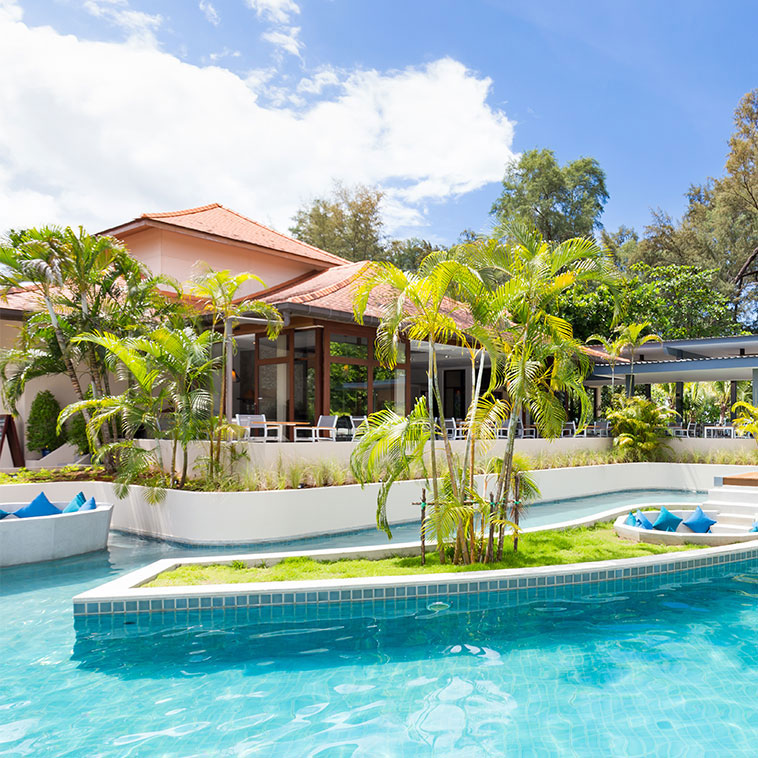Dewa Phuket Resort pool view during a sunny day